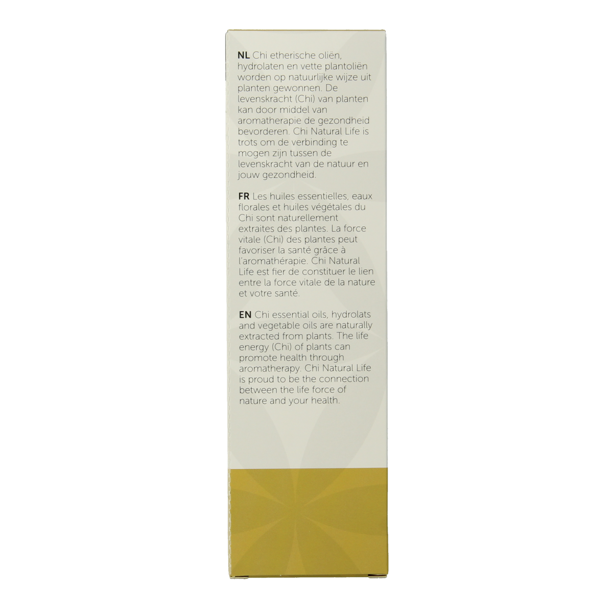 Chi Hazelnoot Bio Nut Oil, 100ml, natural body care product with a clear bottle and golden nut oil inside.