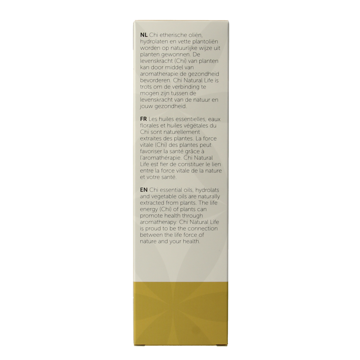 Chi Jojoba olie 100ml bottle for body skincare, featuring a clear container with a golden-colored jojoba oil inside.