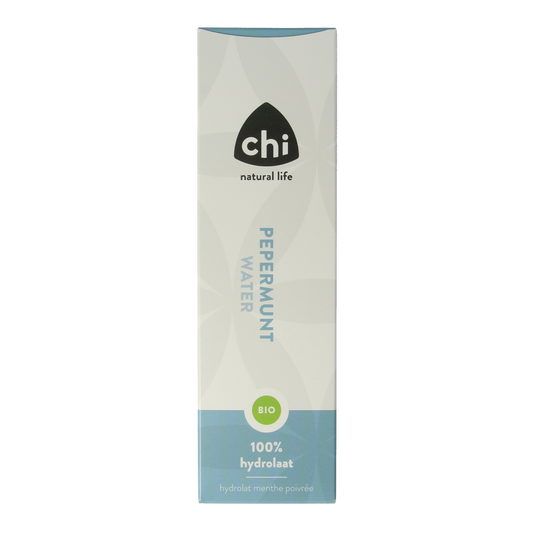 Chi Pepermunt hydrolaat eco bio body care spray in 150ml bottle, natural mint hydrosol for skincare and refreshment.