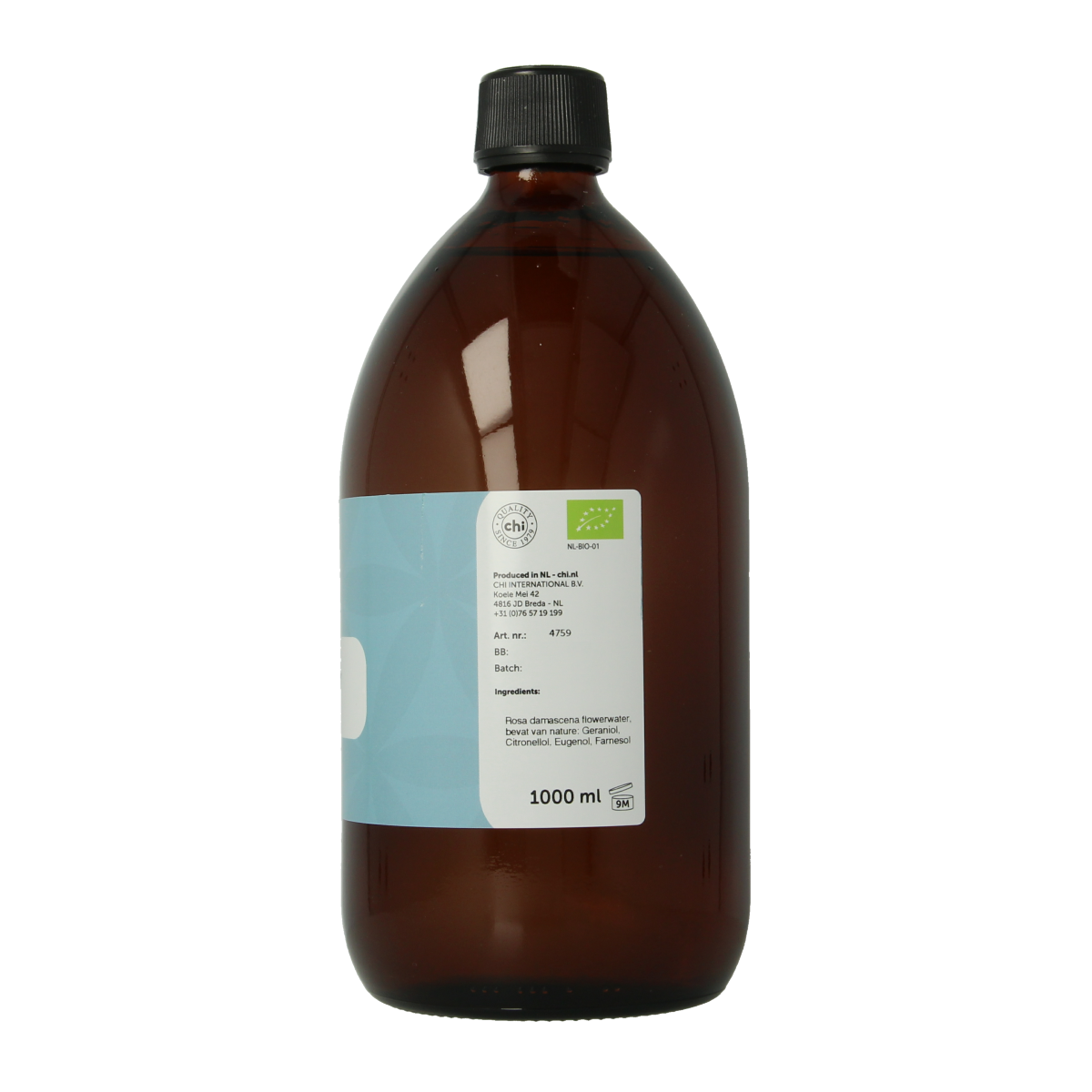 Chi Roos hydrolaat rozenwater 1.00 Liter
