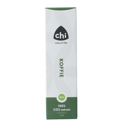 Chi Koffie CO2 bio essential oil in 2.50 ml bottle, featuring natural etherische oliën with a dark amber glass container.