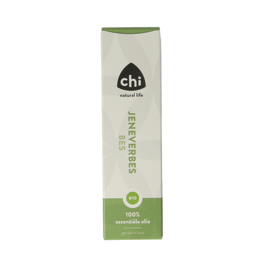 Chi bio jeneverbes essential oil in a 2.50ml bottle, natural and organic botanical extract for aromatherapy and wellness.