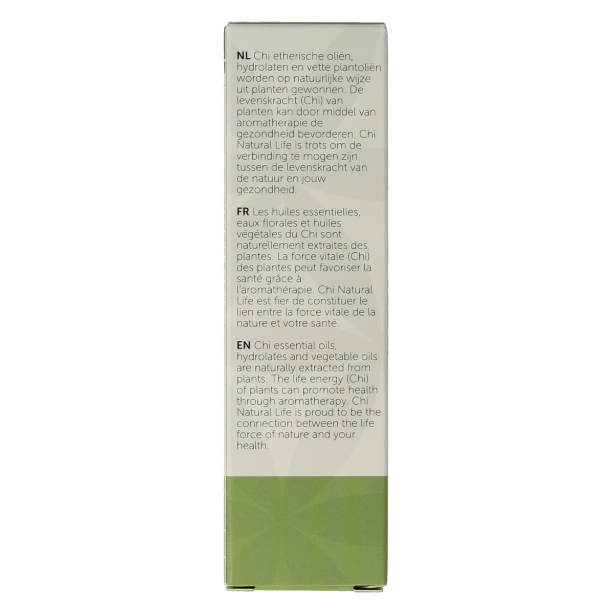 Chi Scharlei eco bio essential oil in 10ml bottle, natural herbal aroma with dark glass container, suitable for aromatherapy.