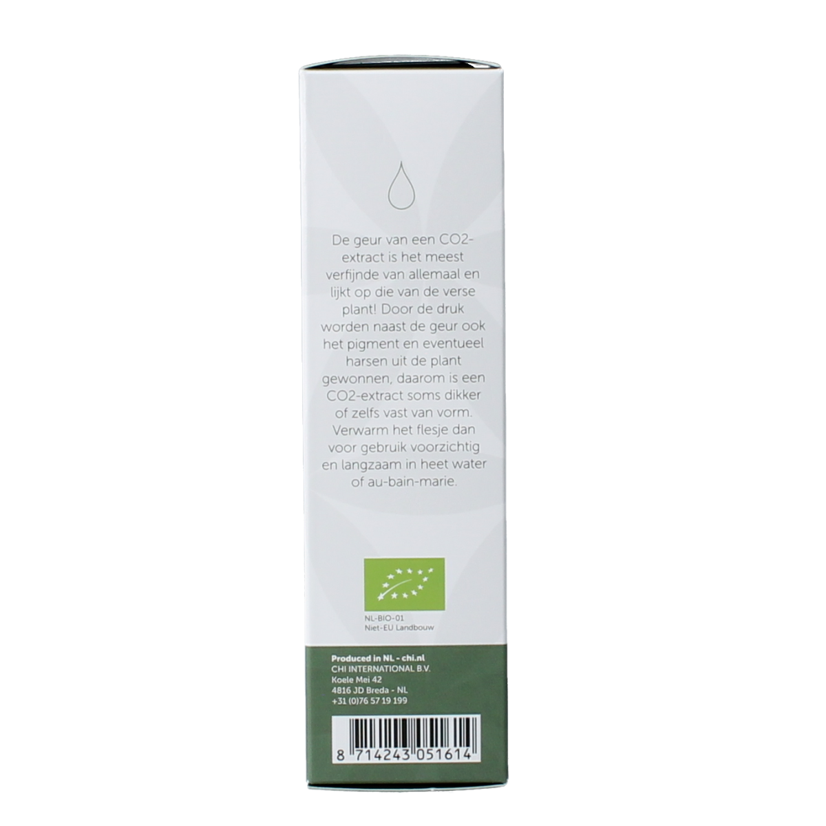 Chi Calendula CO2 eko essential oil bottle, 2.50ml, featuring natural orange calendula flower and eco-friendly packaging.