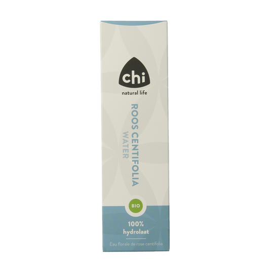 Chi Roos Centifolia hydrolaat bio in 150ml bottle, natural floral skincare product from Chi for body care and hydrating use.