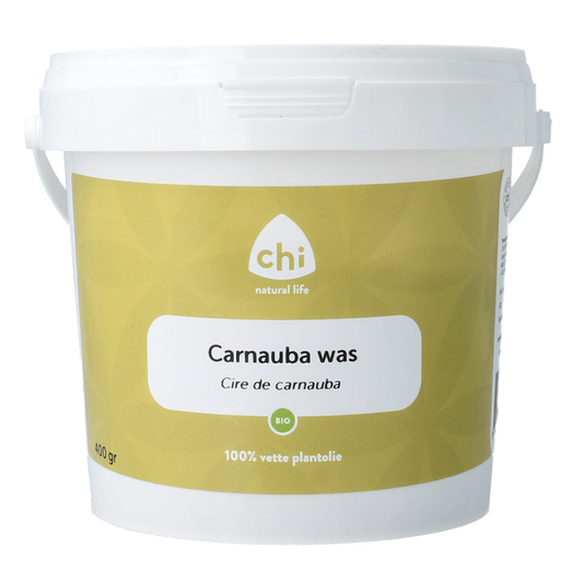Chi Carnauba bio body care product in 400g container, featuring natural ingredients and eco-friendly packaging.