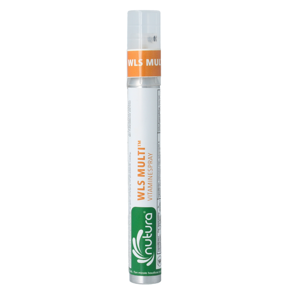 Nutura Vitaminesprays WLS Multi vitaminespray 14.4 ml bottle, dietary supplement with herbal ingredients and vitamin blend.
