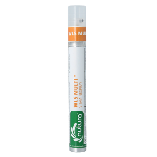 Nutura Vitaminesprays WLS Multi vitaminespray 14.4 ml bottle, dietary supplement with herbal ingredients and vitamin blend.