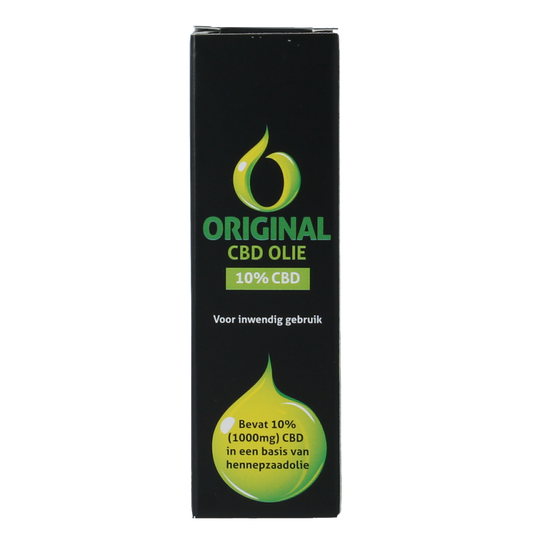 CBD Original CBD olie 3% herbal extract in a 10ml bottle, with a dropper cap and label showing product details.