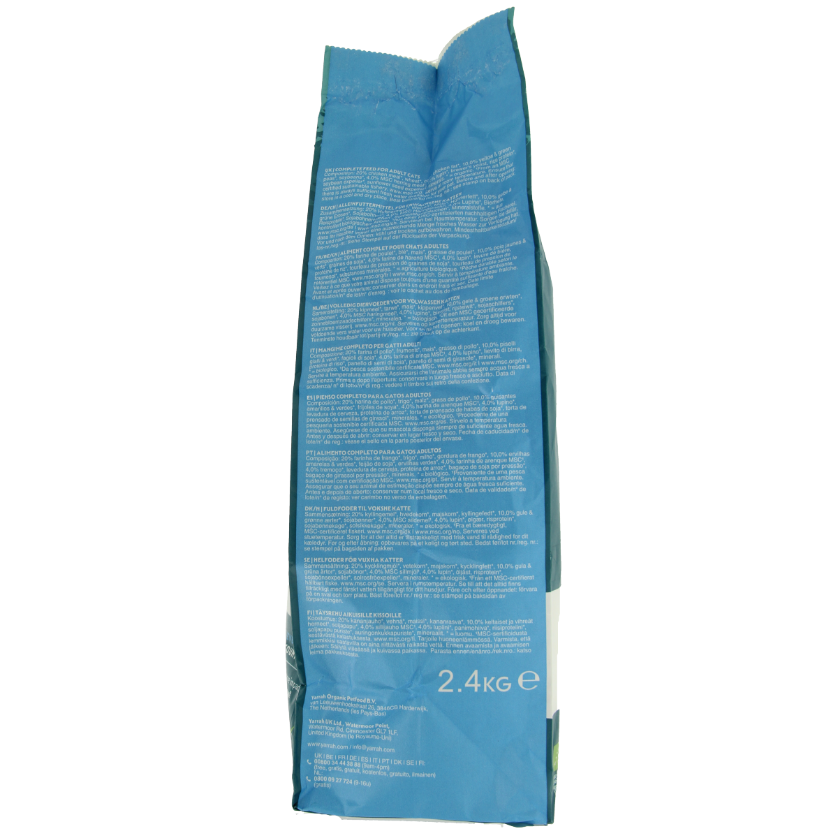 Yarrah Adult kattenvoer met vis bio 2400.00 Gram