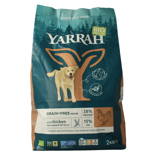 Yarrah Hondenvoer grainfree bio 2000.00 Gram