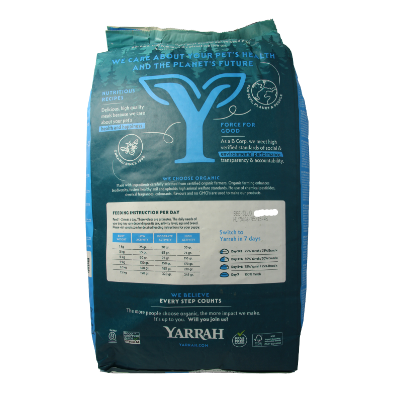 Yarrah Small breed hondenvoer met kip bio MSC 5000 Gram