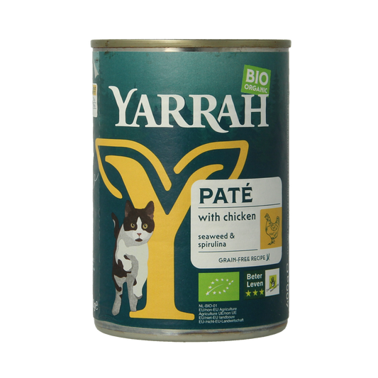 Yarrah Kat pate met kip bio 400.00 Gram