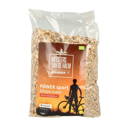 De Halm Muesli energie power sport bio 1.00 Kilogram