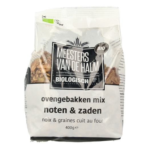 De Halm Ovengebakken noten en zaden bio 400.00 Gram