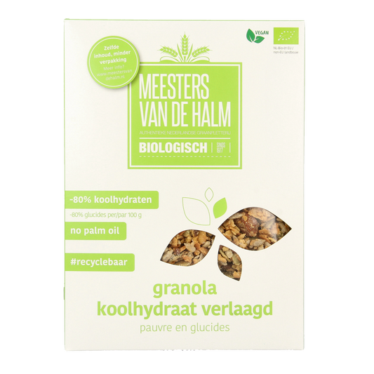 De Halm Granola koolhydraat verlaagd bio 350.00 Gram