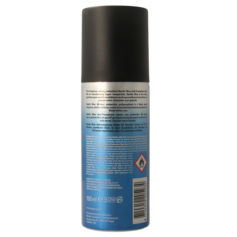 Vogue Men Nordic Blue anti-transpirant  150 Milliliter