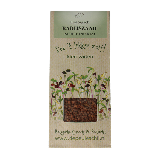 Peuleschil Radijszaad bio 130.00 Gram