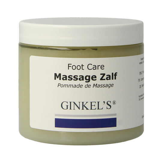 Ginkel's Voeten massagezalf in 200ml tube, foot care product for soothing and nourishing feet, brand Ginkel's