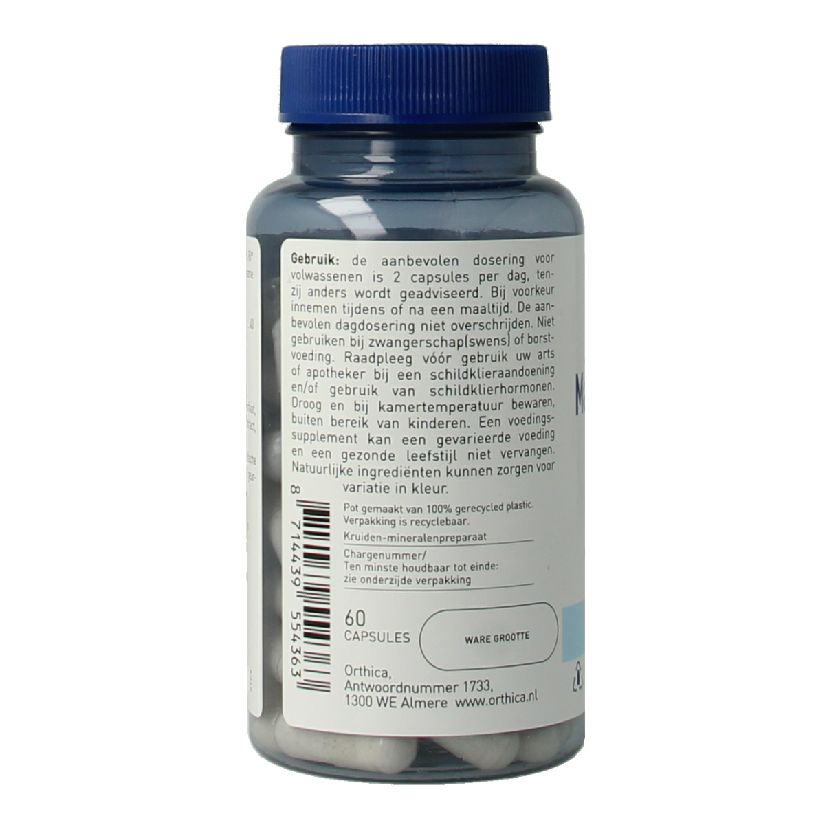 Orthica Magnesium plus 60.00 Capsules