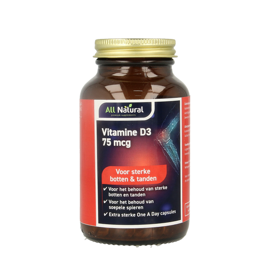 All Natural Vitamine D3 75mcg 30 Capsules