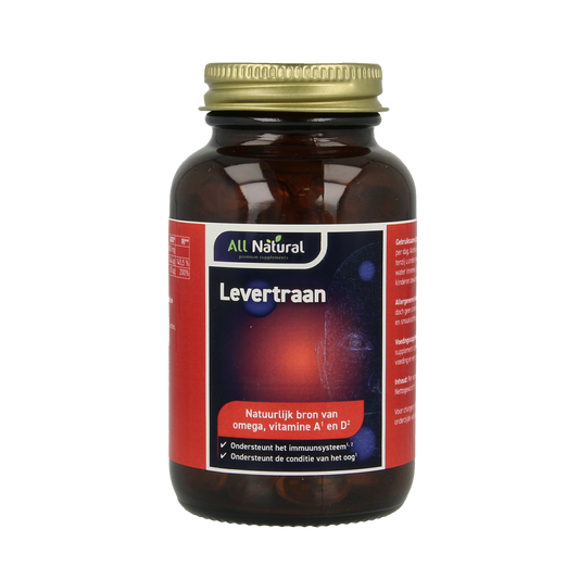All Natural Levertraan vitamine a & d 100.00 Capsules
