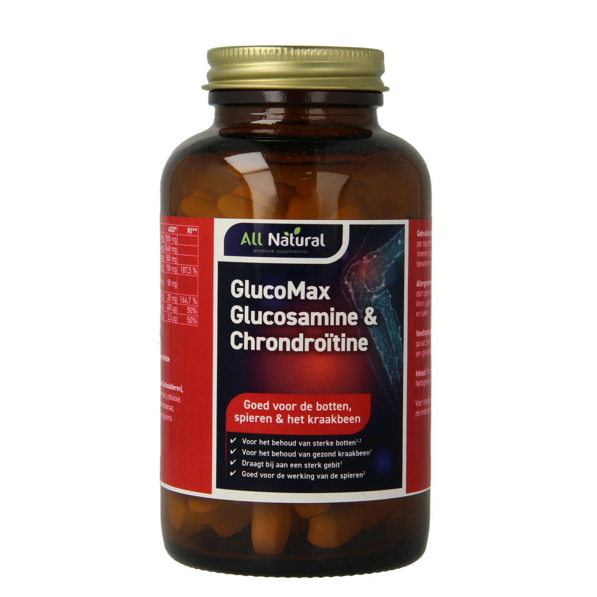 All Natural GlucoMax glucosamine & chondroitine 120.00 Tabletten