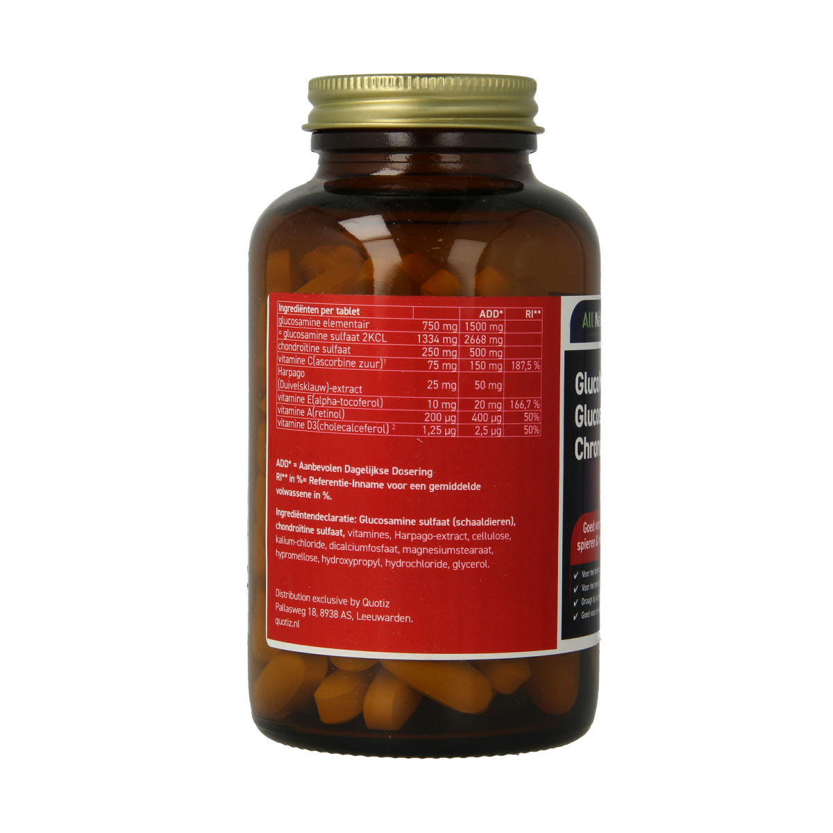 All Natural GlucoMax glucosamine & chondroitine 120.00 Tabletten