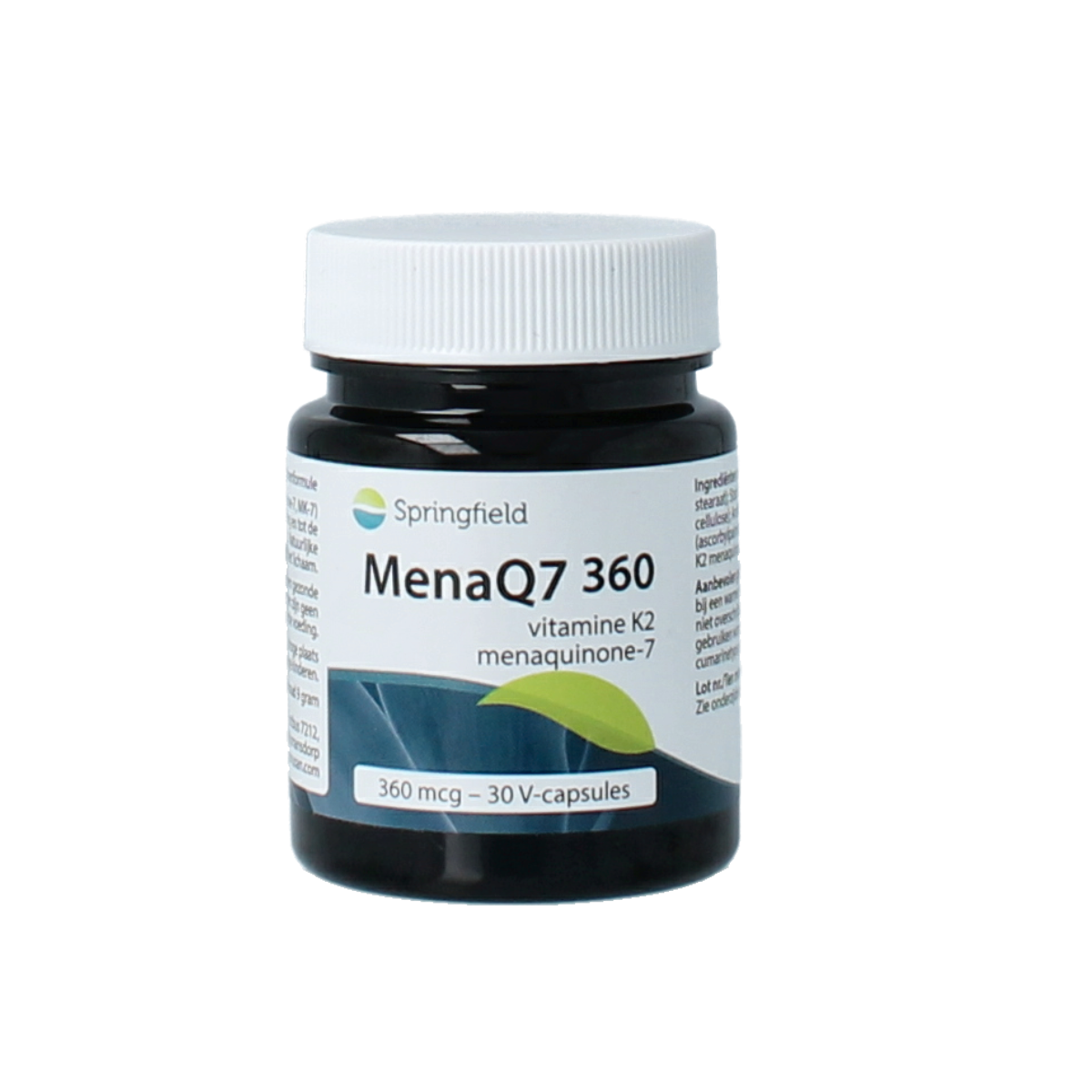 Springfield MenaQ7-360 vitamine K2 360 mcg 30.00 Vegetarische capsules