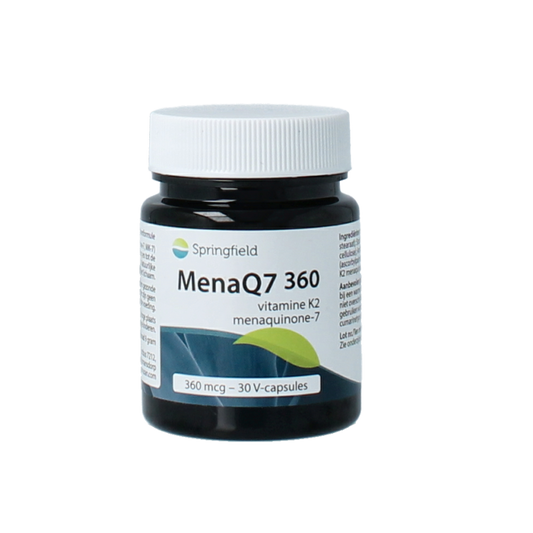 Springfield MenaQ7-360 vitamine K2 360 mcg 30 Vegetarische capsules