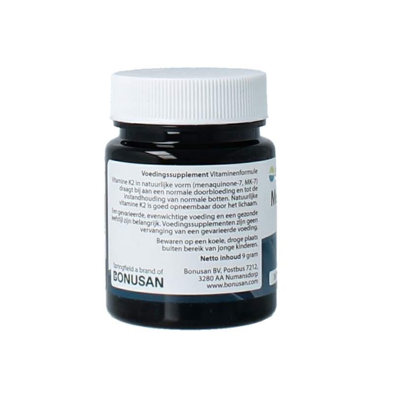 Springfield MenaQ7-360 vitamine K2 360 mcg 30 Vegetarische capsules