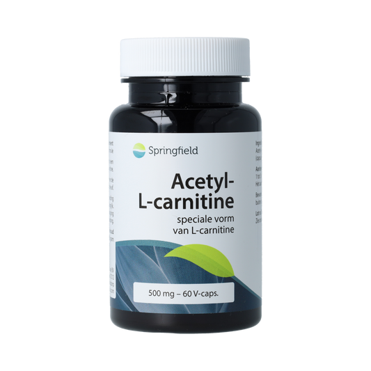 Springfield Acetyl-L-Carnitine 500mg 60.00 Vegetarische capsules