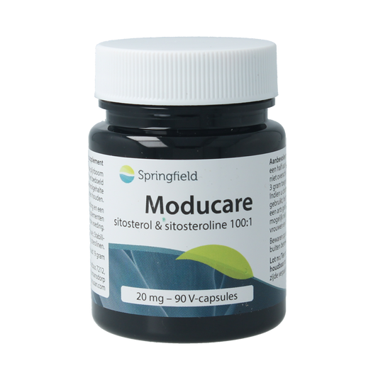 Springfield Moducare vegetarian herbal capsules in a bottle, dietary supplement for immune support, natural herbal product.