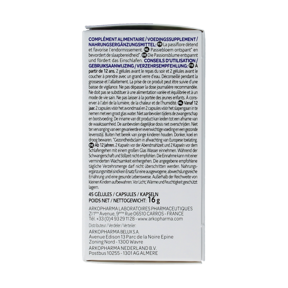 Arkocaps Passiebloem bio 45.00 Capsules