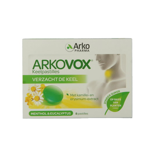 Arkovox Menthol eucalyptus keelpastilles 8.00 Pastilles
