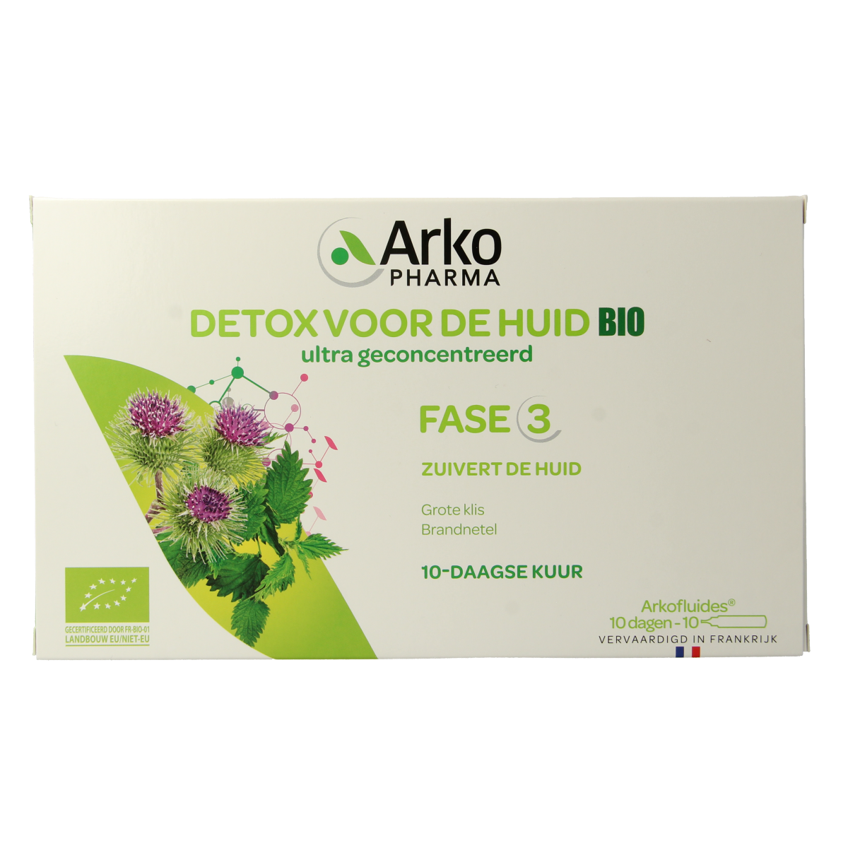 Arkofluids Detox huid bio 10.00 Ampullen
