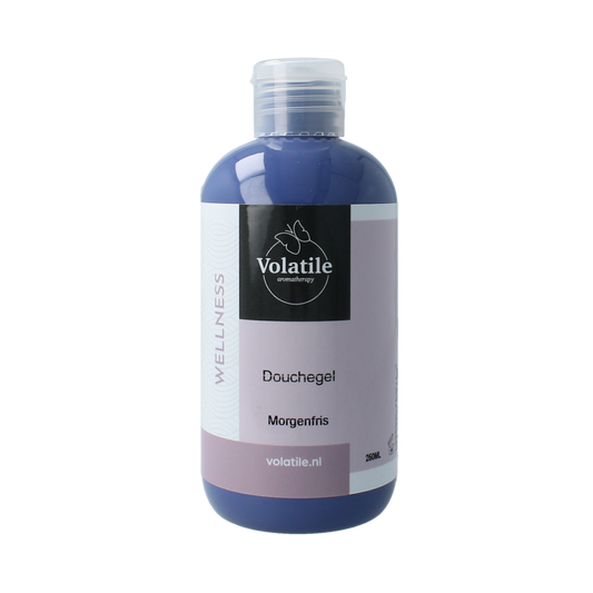 Volatile morgenfris douchegel in 250ml bottle, gentle bad en douche product with fresh scent, shown in the image.