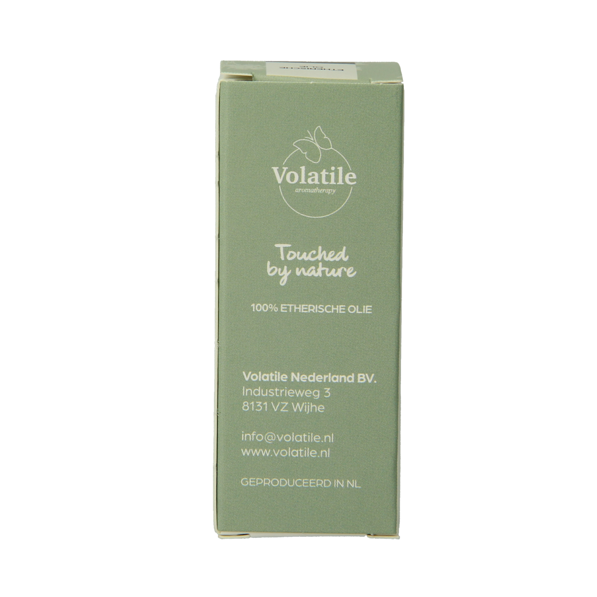 Volatile Benzoe essential oil bottle, 5ml glass container with label, natural aromatic etherische oliën product.
