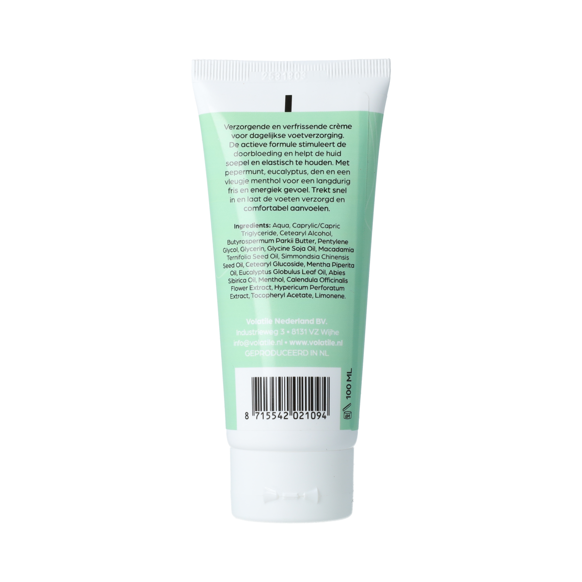 Volatile Voetencreme verfrissend 100.00 Milliliter
