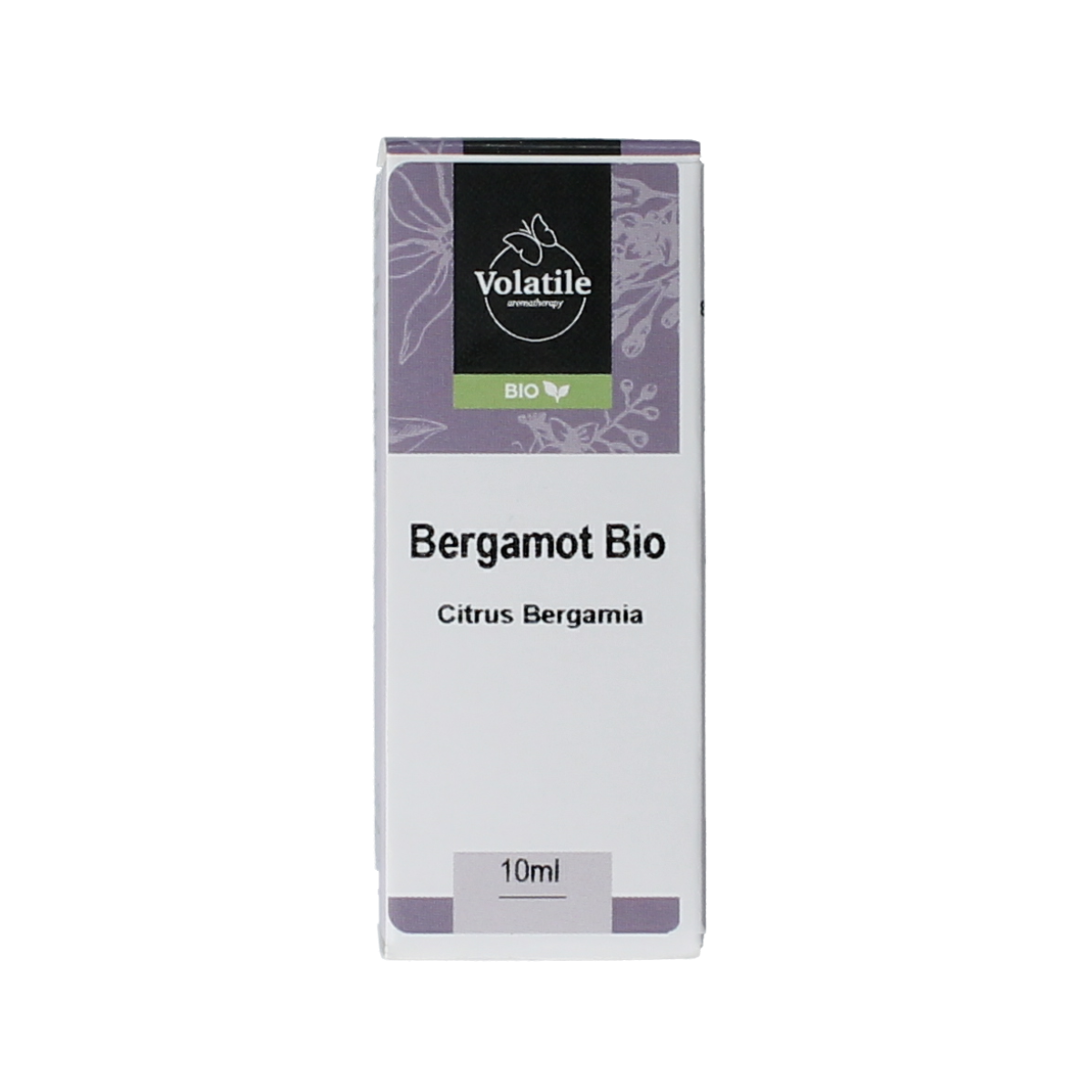 Volatile Bergamot bio essential oil in 10ml bottle, aromatic citrus fragrance, natural therapeutic etherische oliën product.