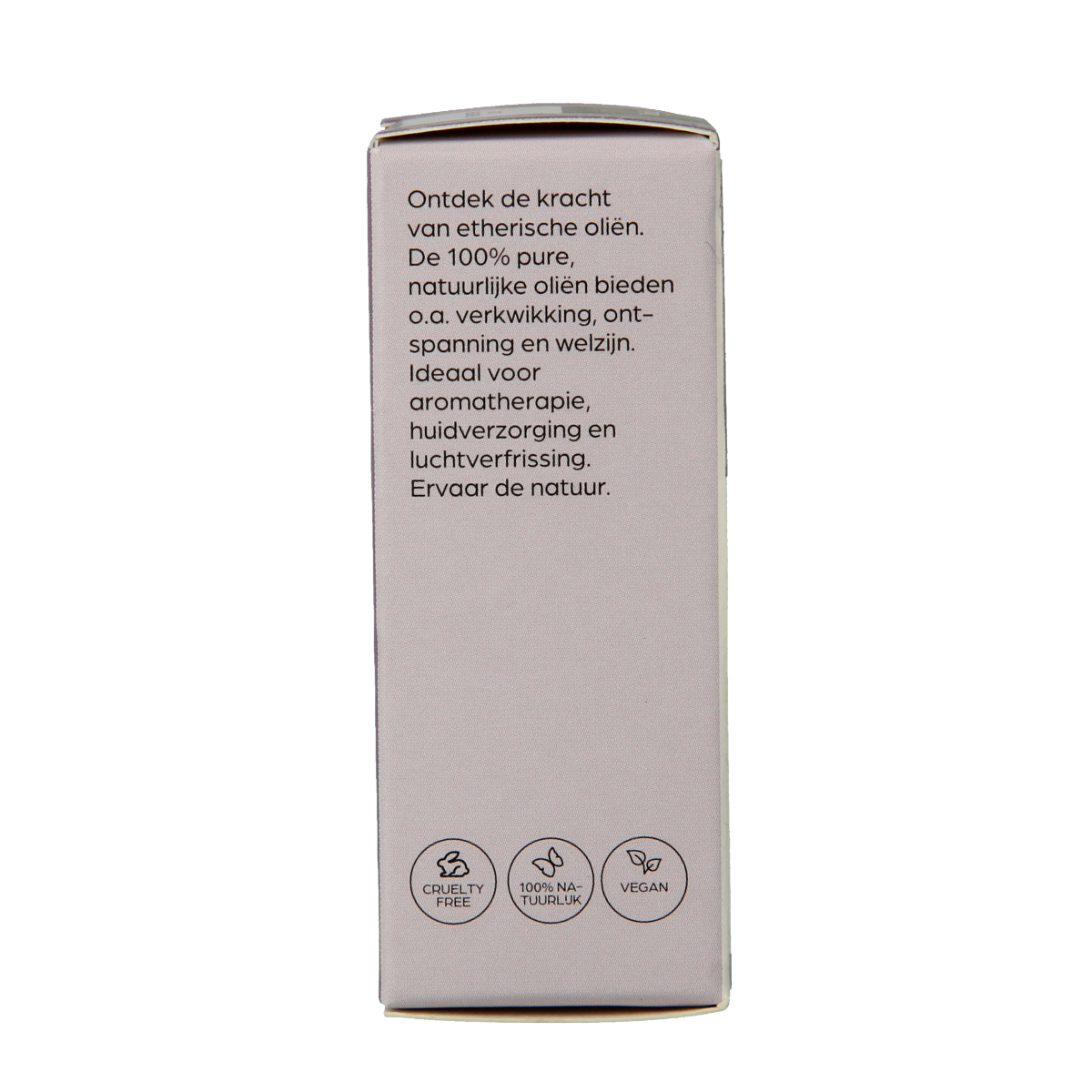 Volatile Lavendel fin French essential oil bottle, 10ml, with lavender flowers and oil shown in a glass container.