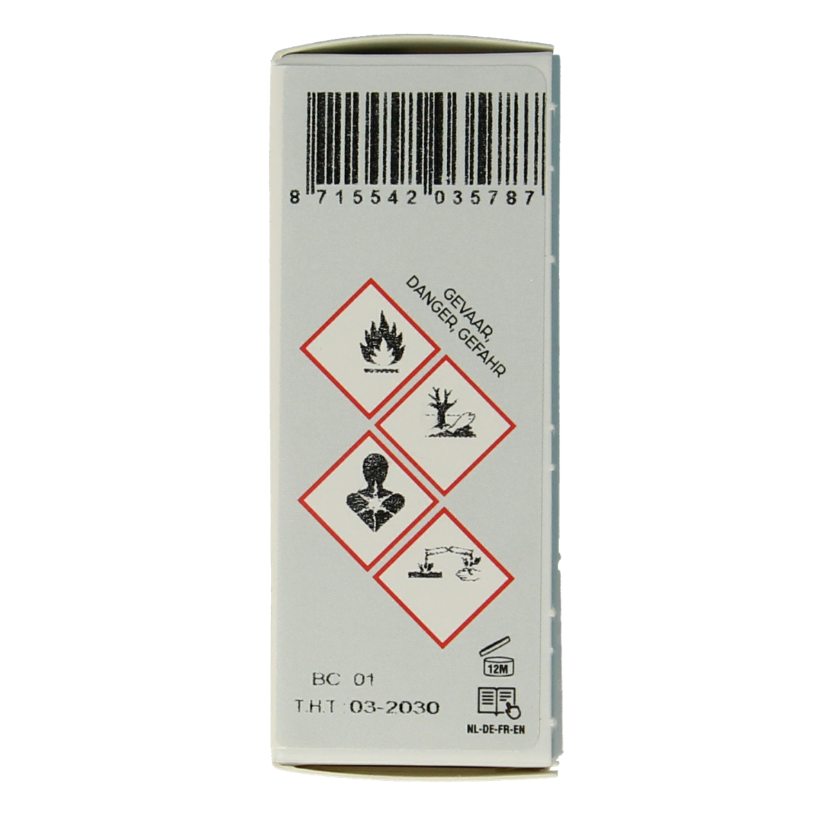 Volatile Neusje Vrij 5ml essential oil bottle, featuring a clear container with a white cap and label displaying product details.