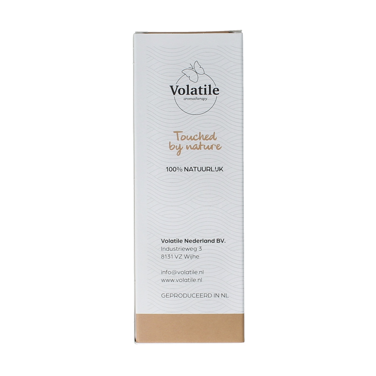 Volatile relax massage oil in a glass bottle with pump, 100ml, used for body care and relaxation.