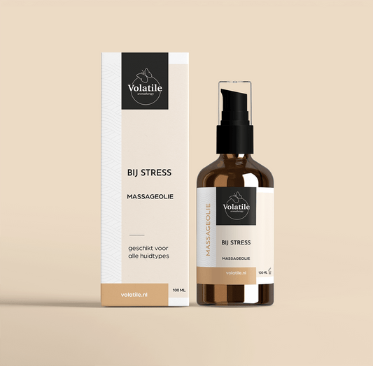 Volatile Massageolie bij stress glas met pomp 100.00 Milliliter