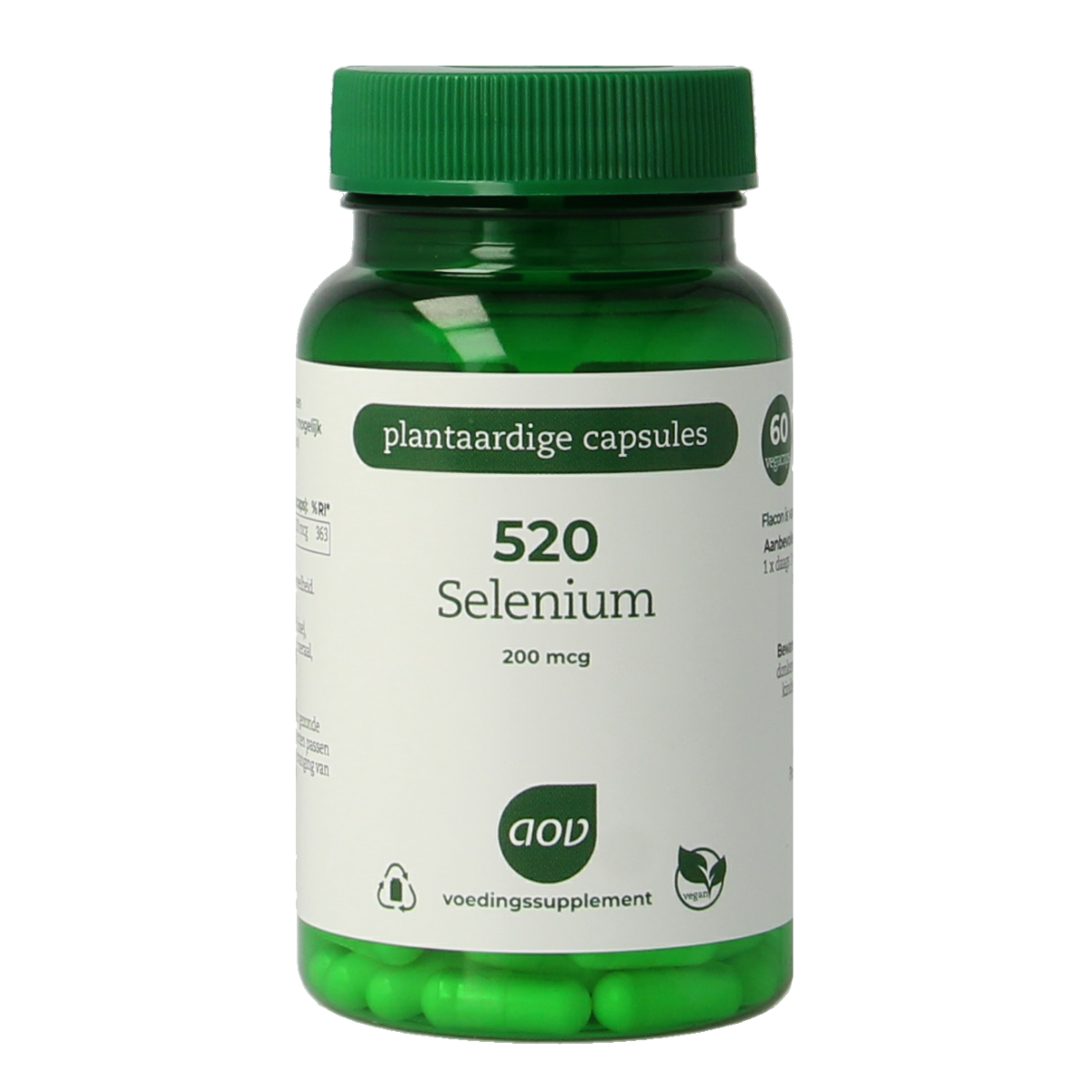 AOV 520 Selenium 200mcg 60.00 Vegetarische capsules