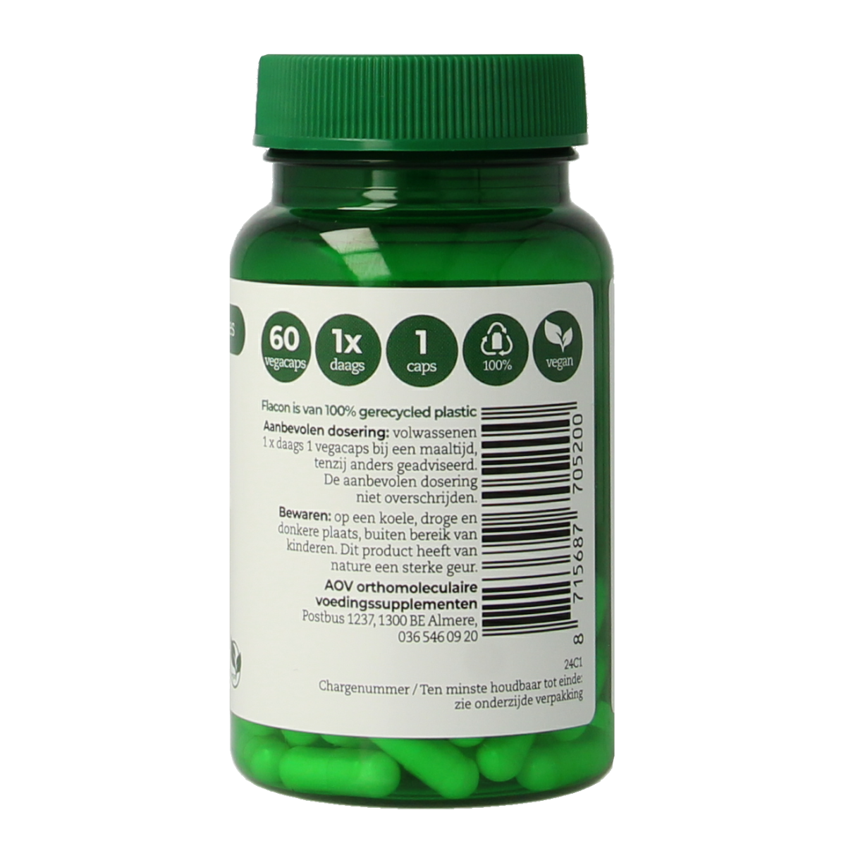 AOV 520 Selenium 200mcg 60.00 Vegetarische capsules