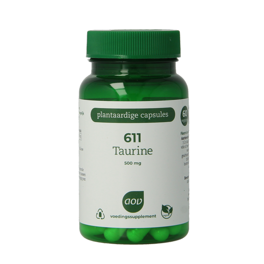 AOV 611 Taurine 500mg 60.00 Vegetarische capsules