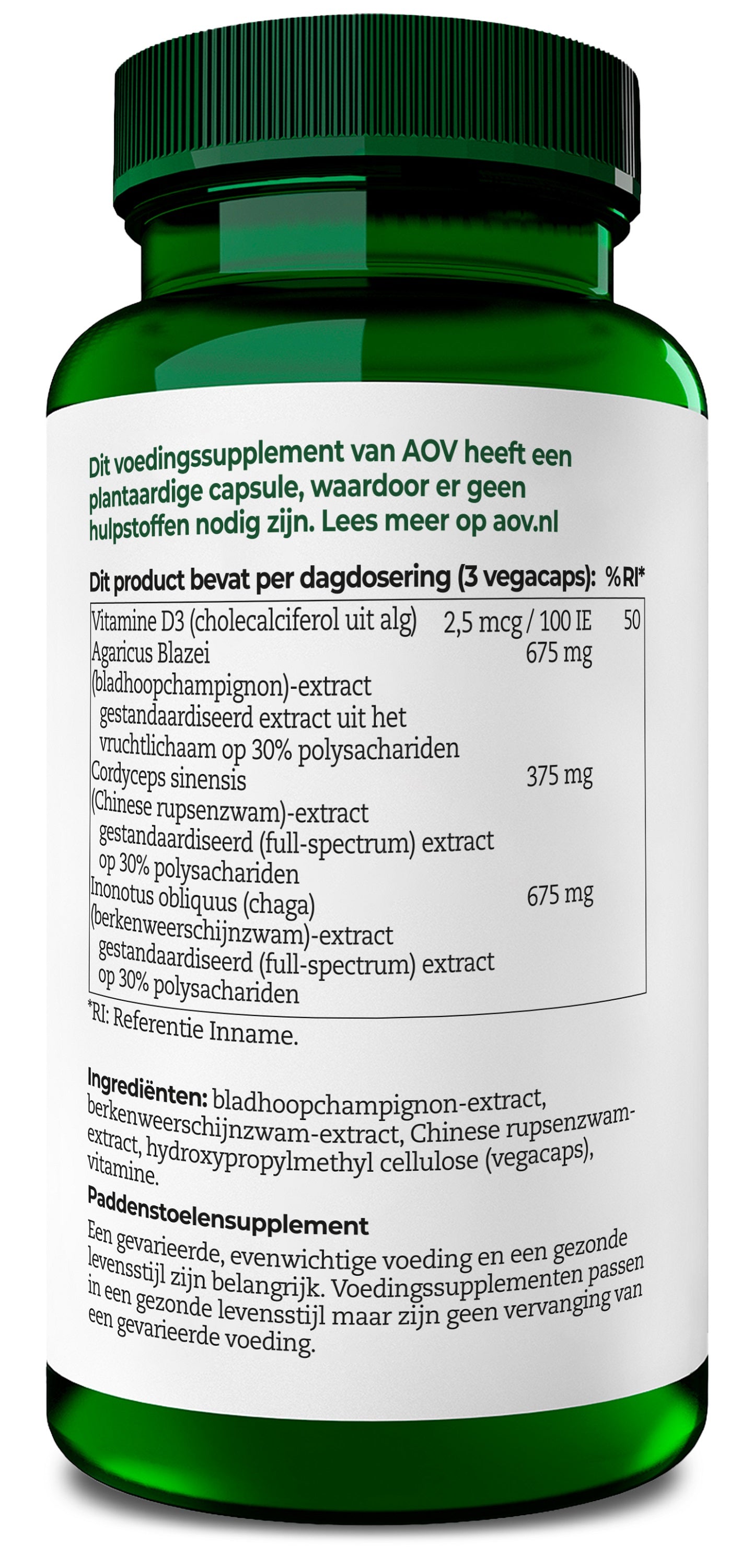 AOV 1030 Paddenstoelen complex 60.00 Vegetarische capsules