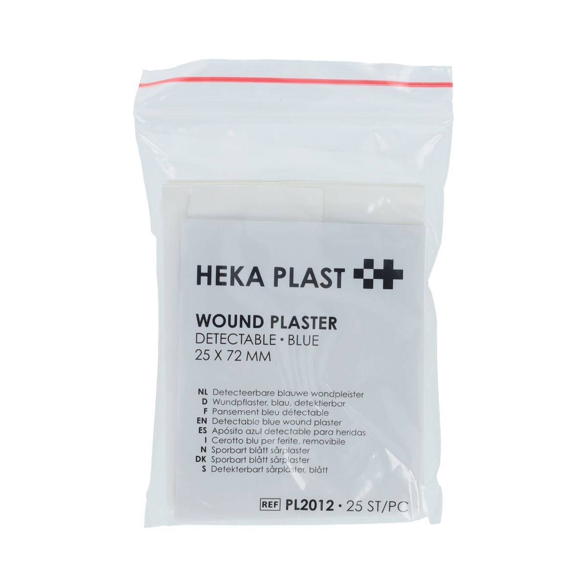 Heka Pleisters blauw detecteerbaar 72 x 25mm 25.00 Stuks