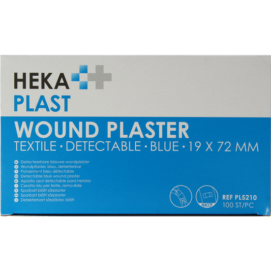 Hekaplast Pleister detectable 19 x 72 100.00 Stuks